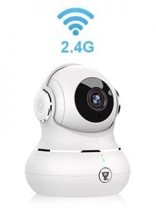 A wireless indoor camera.