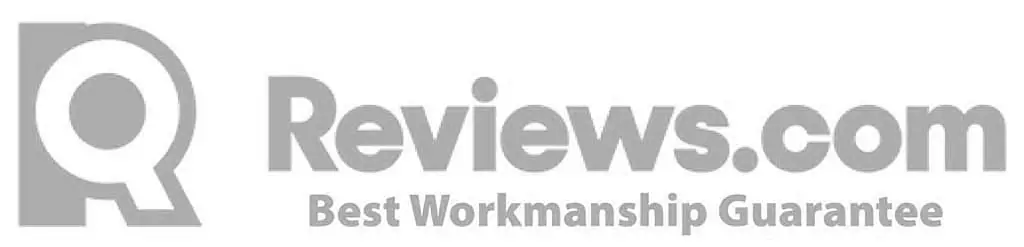 An award for Best Workmanship Guarantee from Reviews.com.